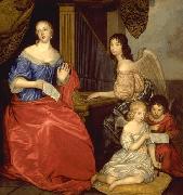 Sir Peter Lely Louise de La Valliere and her children oil on canvas